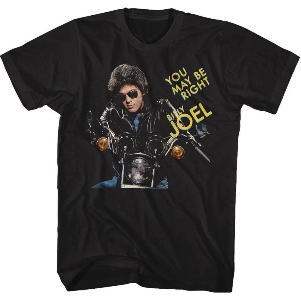 Billy Joel You May Be Right Black Adult T-Shirt